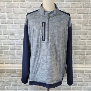 Peter Millar Jacket Men's Hyperlight Weld Elite Hybrid Half-Zip Pullover L Camo